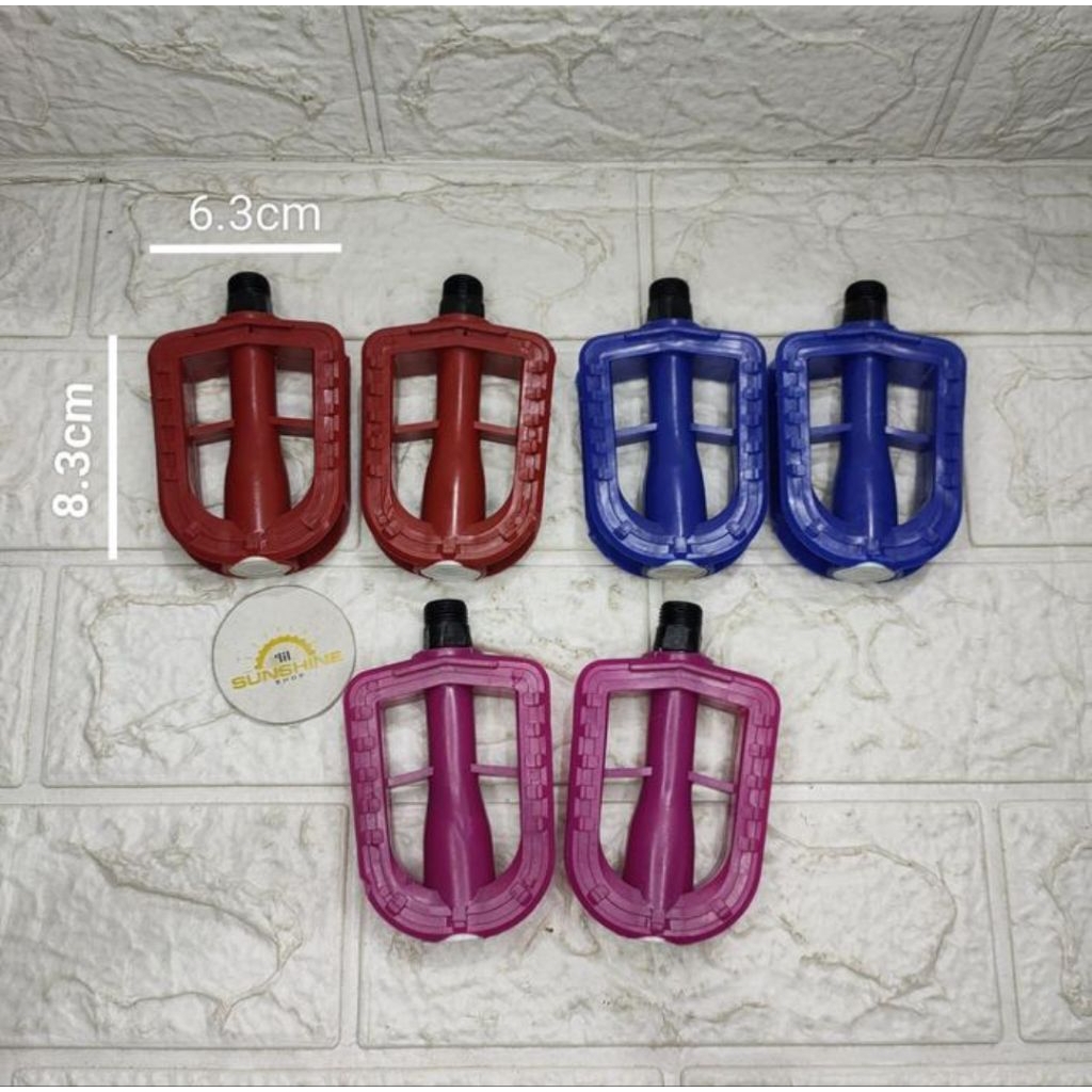 Pedal As Besar Sepeda Anak 12 16 18 MICHEL 9/16 PVC Untuk Crank Gir Tengah As BB Kotak dan As BB Bul