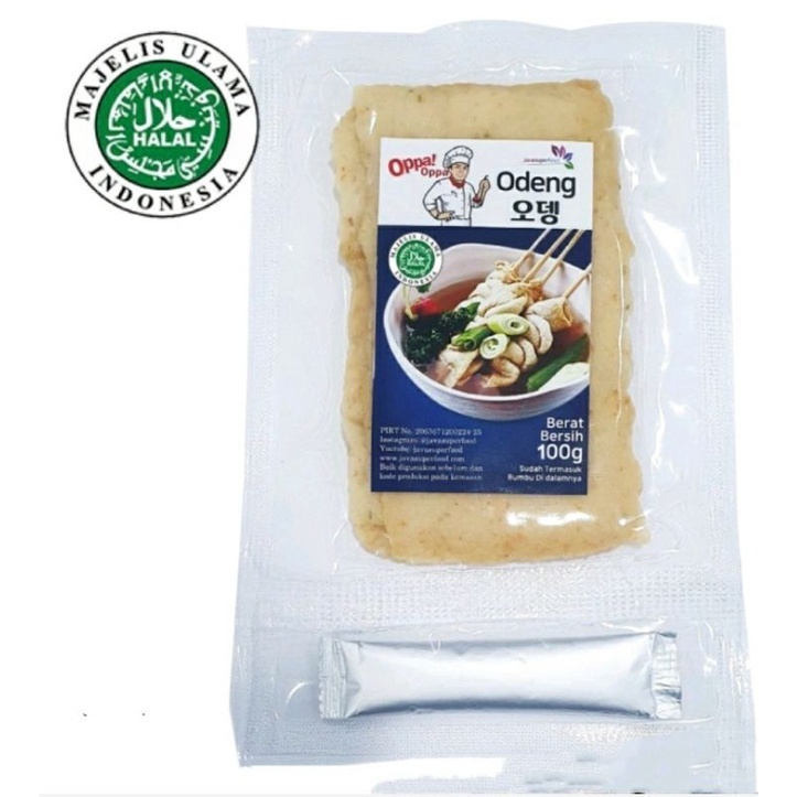 

Odeng Oppa Korea 100 gram + sudah termasuk bumbu kuah odeng