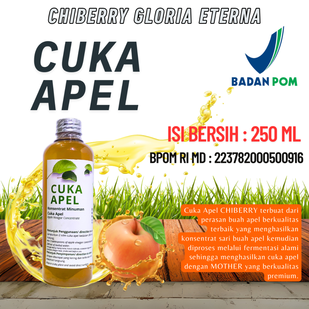 

CHIBERRY - CUKA APEL 250 ML BOTOL PLASTIK