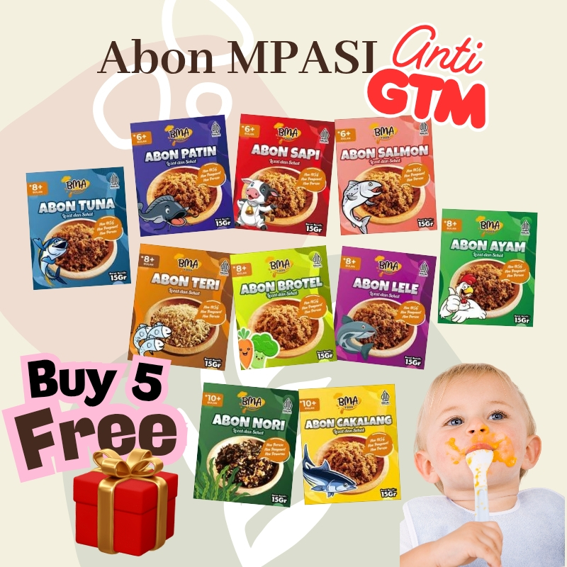 

Abon MPASI Bayi Anak Sachet 15gr Non MSG Anti GTM
