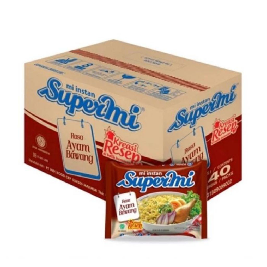 

SUPERMI RASA AYAM BAWANG 1 DUS 40 PCS