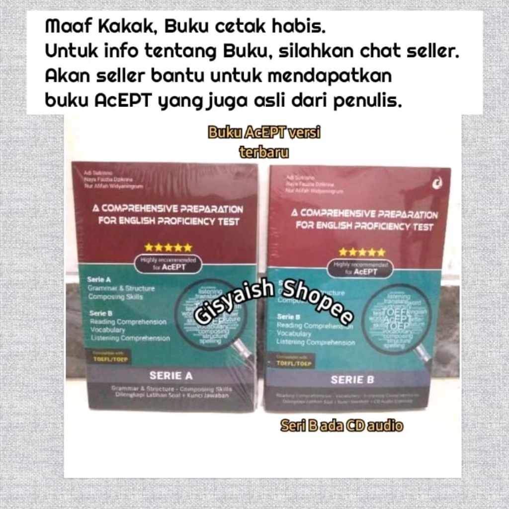 Buku AcEPT UGM asli dan Resmi