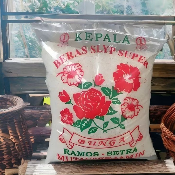 

beras cap bunga 2kg berkualitas