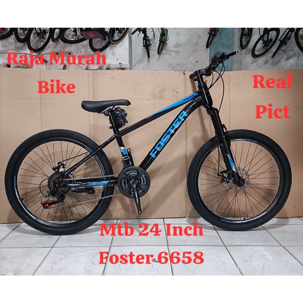 Sepeda Gunung Terbaru Mtb 24 Inch Foster 6658 Rem Cakram Sepeda Gunung Foster 6658 24 Inch