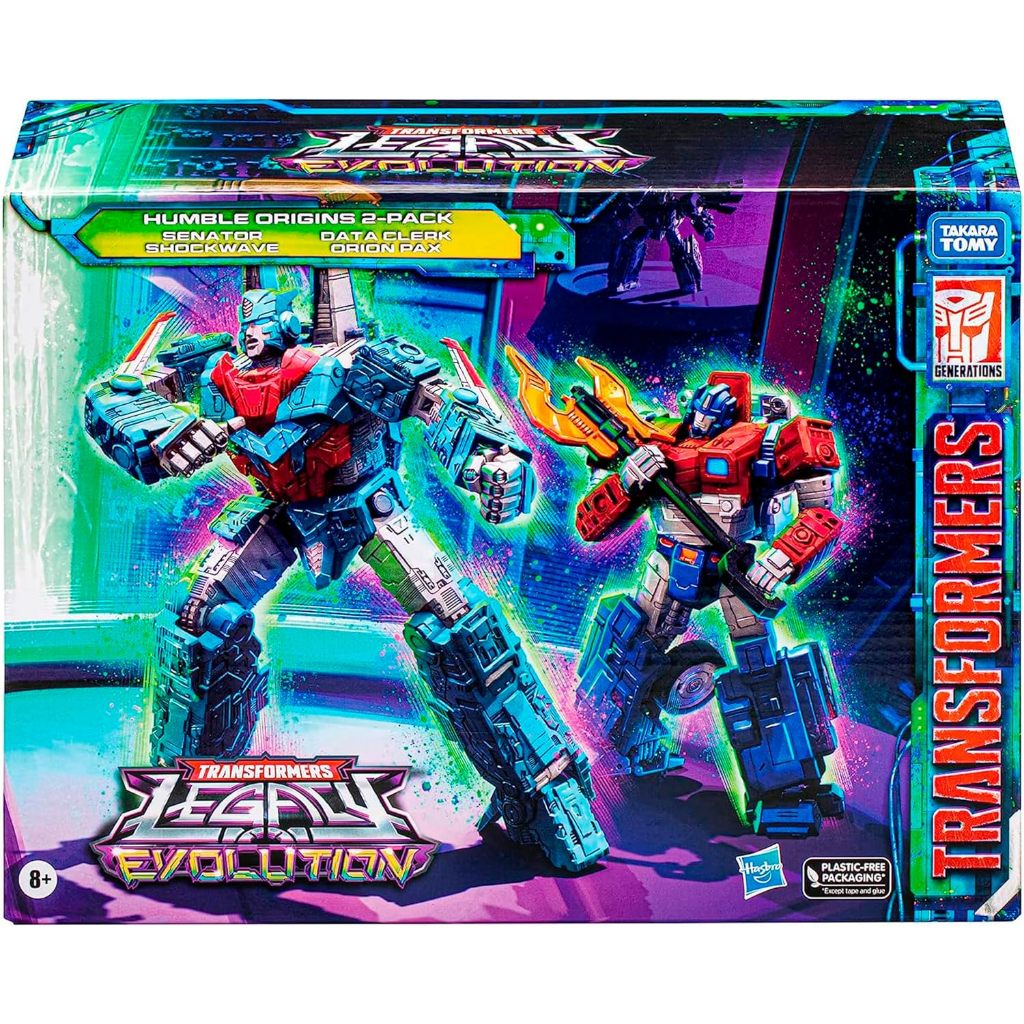 PROMO SPECIAL MAINAN TRANSFORMERS LEGACY EVOLUTION VOYAGER SENATOR SHOCKWAVE & DELUXE DATA CLERK