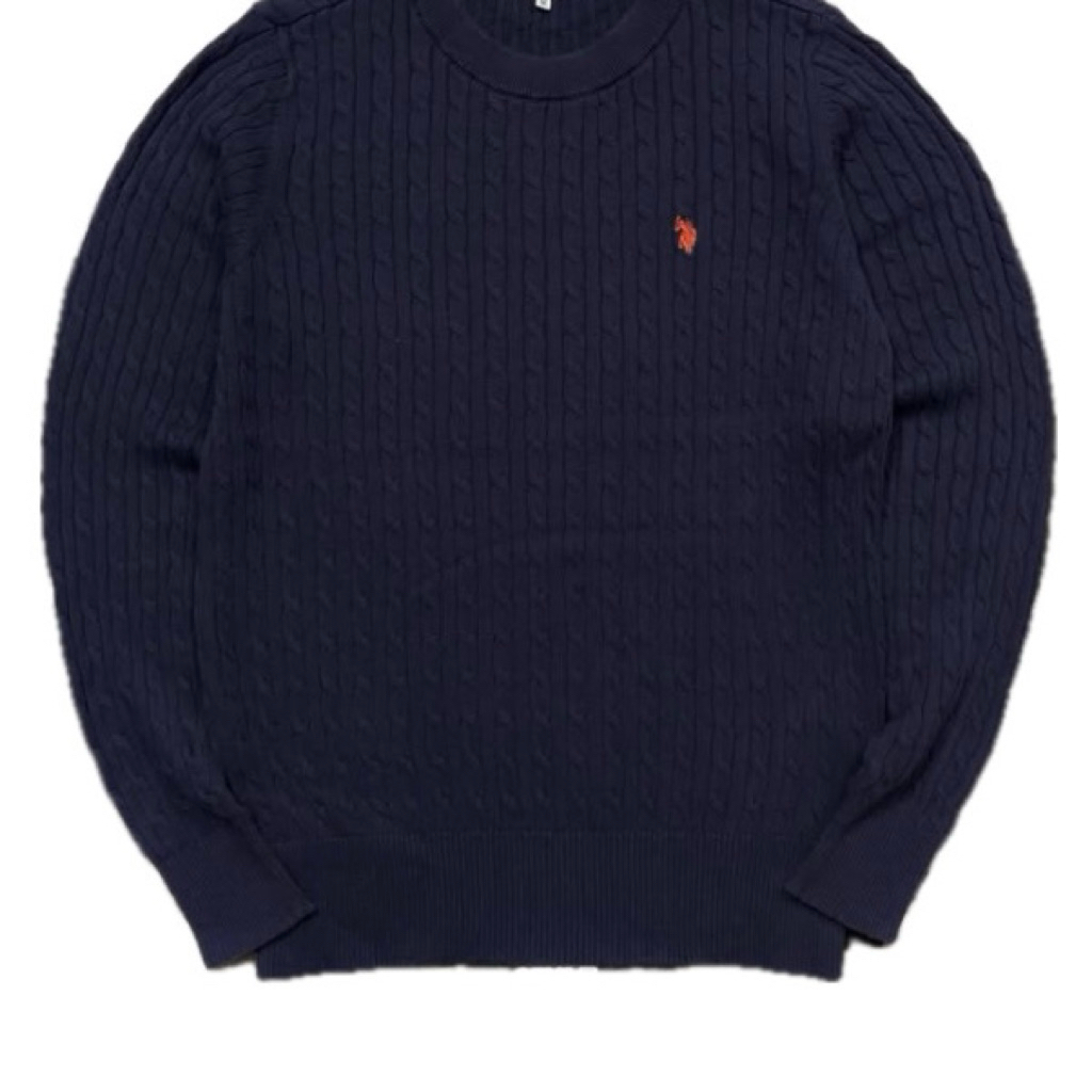 PRELOVED - USPA Logo Cable Knit Sweater (UNISEX)