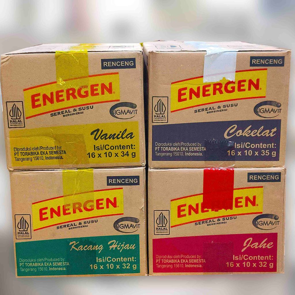 

ENERGEN Sereal & Susu Renceng 1karton isi 160sachet