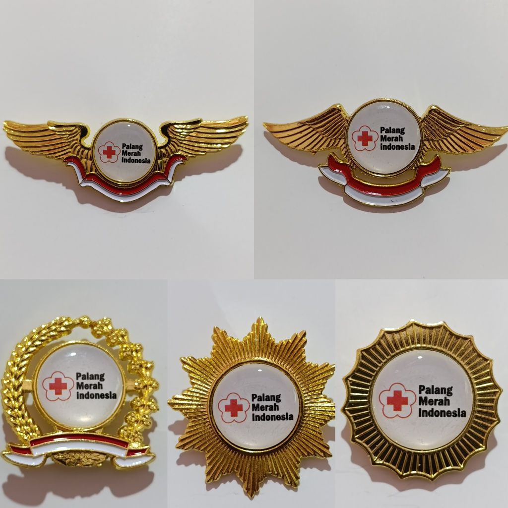 Pin Bintang Logo PMI / PALANG MERAH INDONESIA