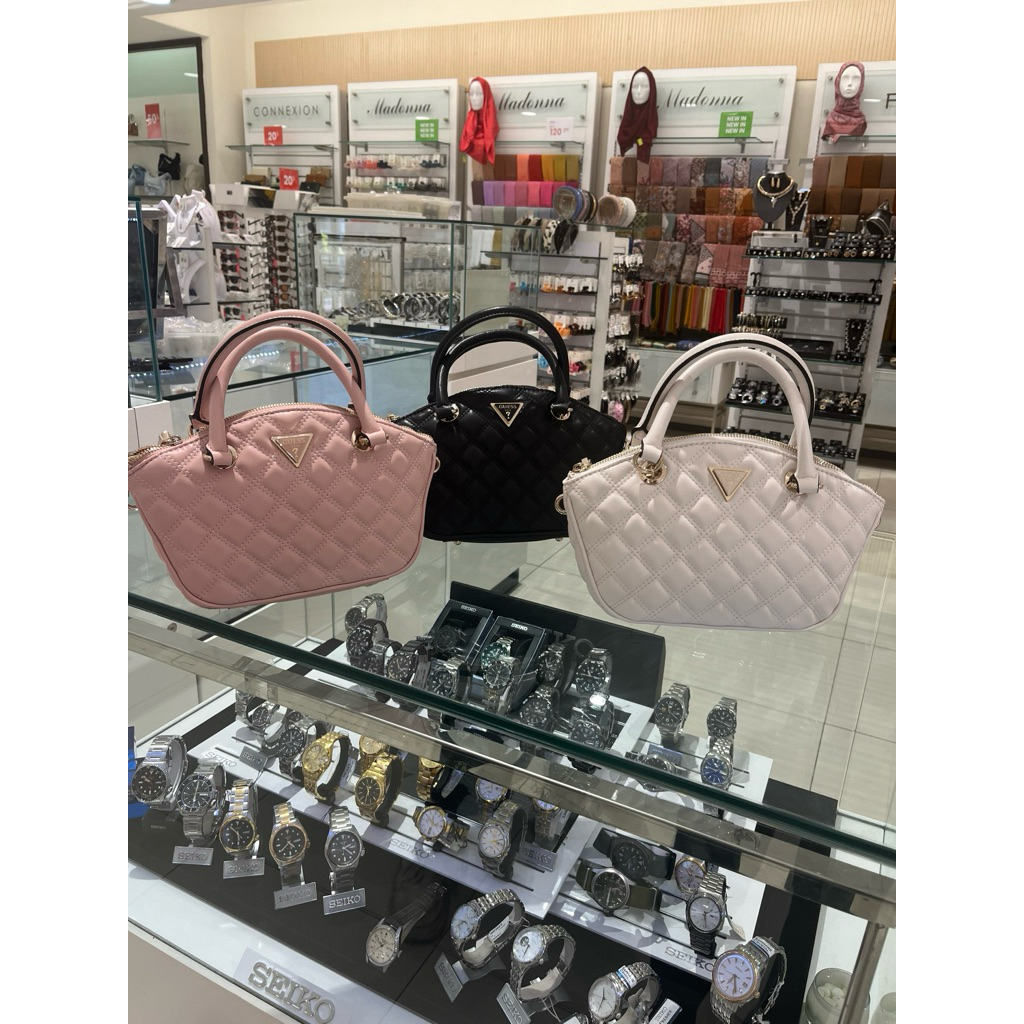 GIULLY MINI SATCHEL - TAS GUESS ORIGINAL WANITA