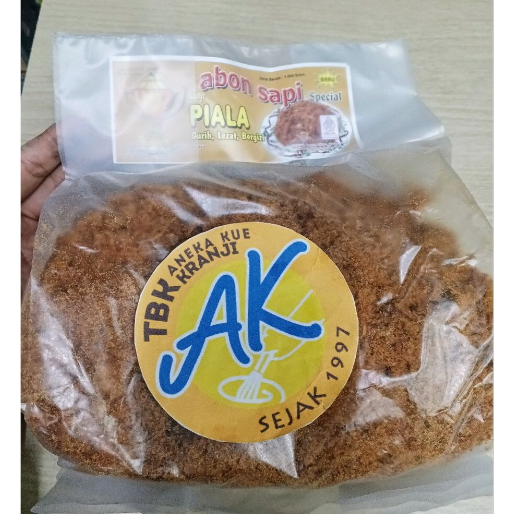 

ABON SAPI PIALA KEMASAN 1KG ABON SAPI EKONOMIS MURAH