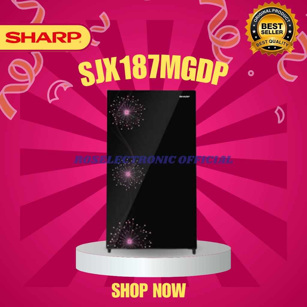 SHARP KULKAS 1 PINTU SJX187MGDP/KULKAS 1 PINTU 160 LITER MURAH/SJX187MGDP/SJX-187-MGDP/SJX-187 MGDP