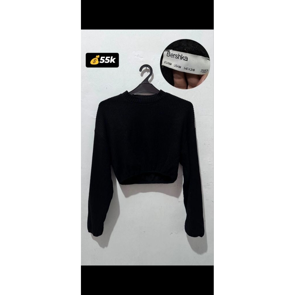 Sweater Crop Wanita - Bershka