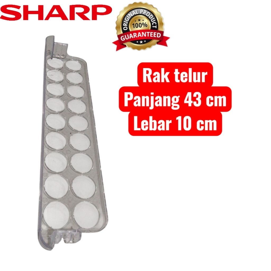 Rak tempat telur/rak telur kulkas Sharp 1 pintu original