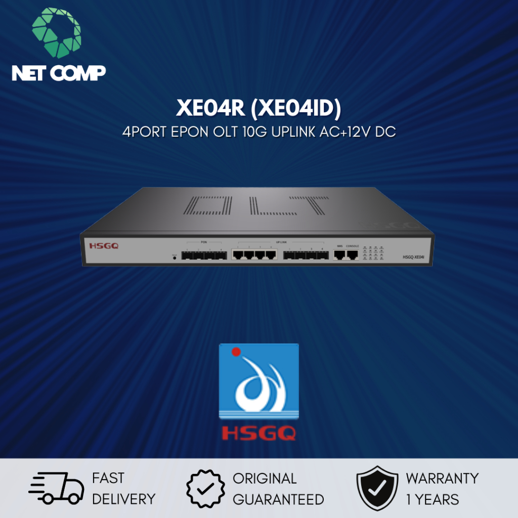 HSGQ XE04ID (XE04ID) 4 PORT EPON SFP SLOTS 4*10G SFP+ UPLINK SLOT, XE04ID tipe pengganti XE04R HSGQ