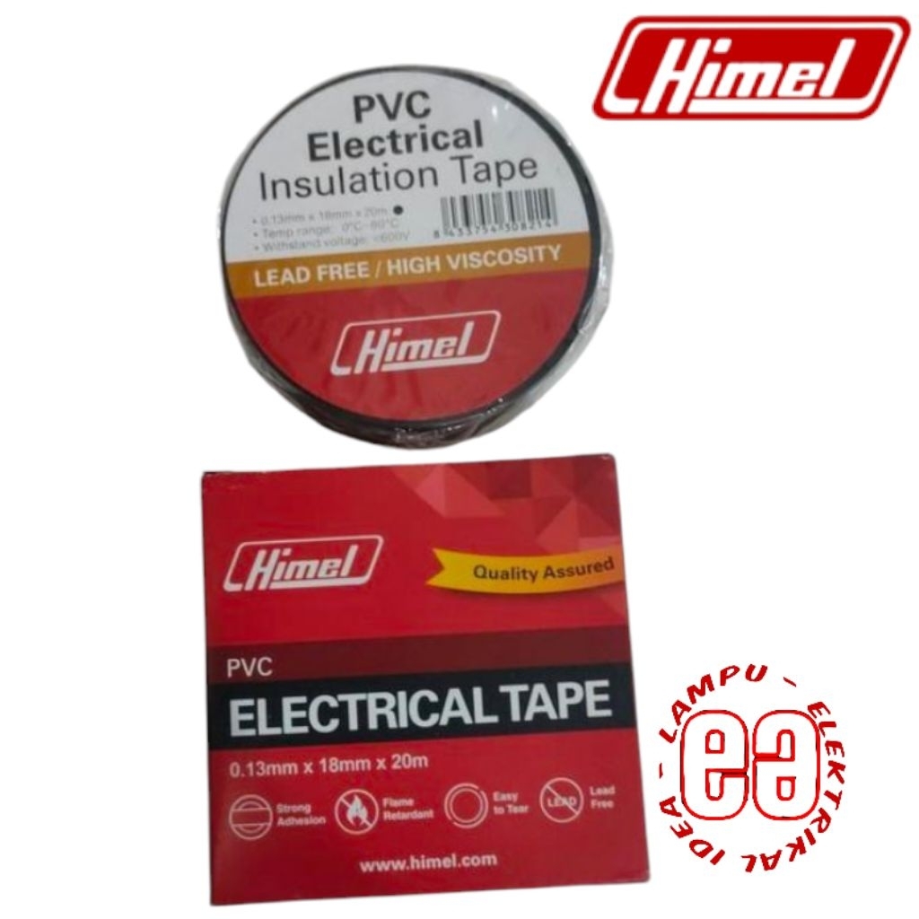 

HIMEL ISOLASI LISTRIK HITAM 0.15MM X 19MM X 20M SELOTIP SOLASI LISTRIK Murah Berkwalitas