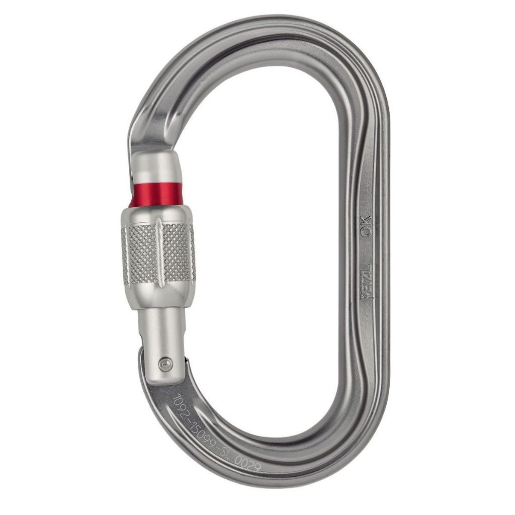 Petzl OK Carabiner Screw Lock / Ball-Lock / Triact Lock - CLimbing Carabiner
