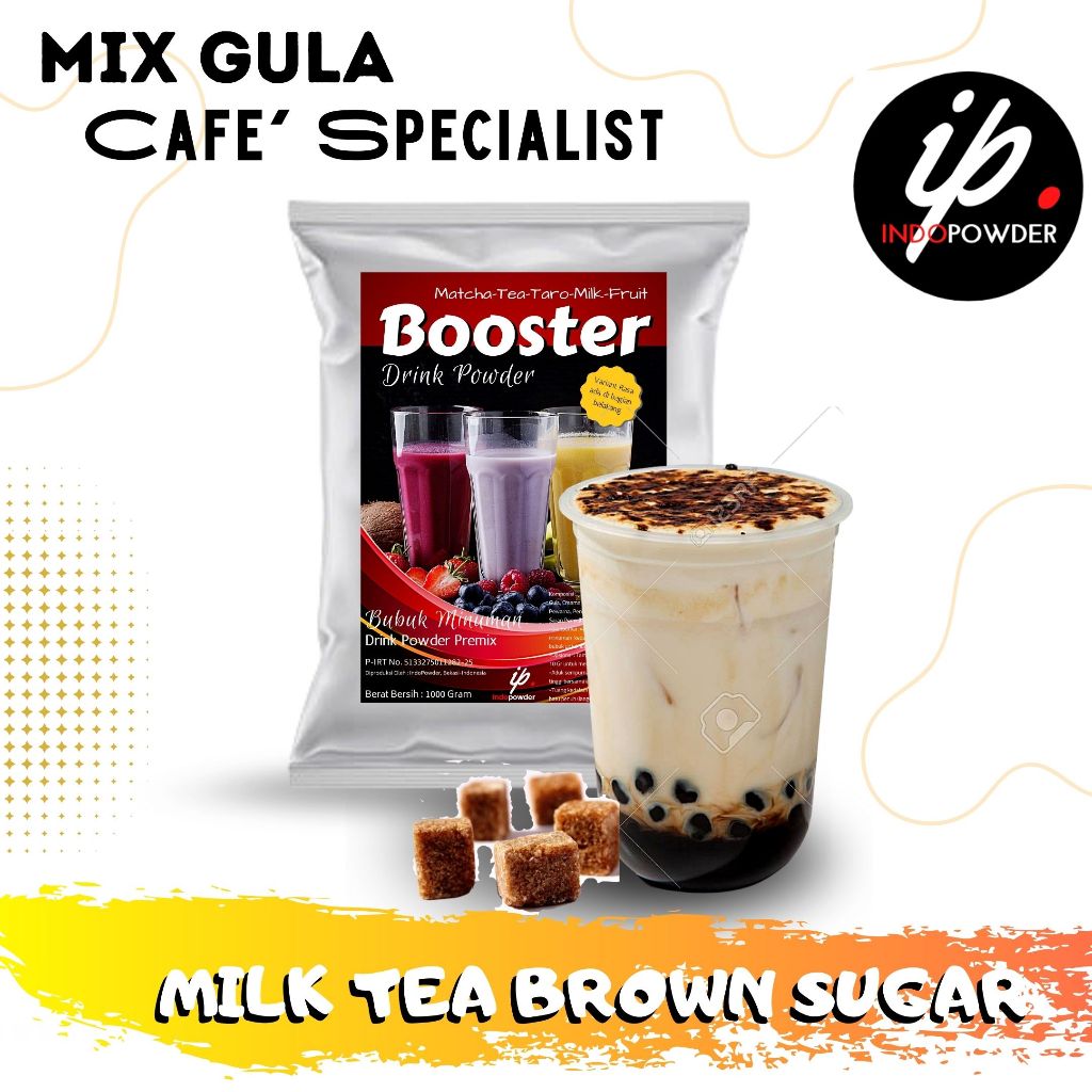 

Indopowder - Bubuk Minuman MILK TEA BROWN SUGAR 1Kg Untuk Cafe, Waralaba dan Usaha Minuman Kekinian
