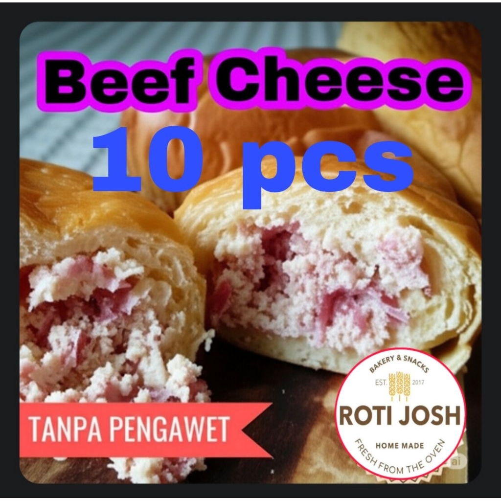 

Roti Beef Cheese (10pcs) - Roti Josh. (pesan sebelum jam 4 sore dikirim besok harinya)