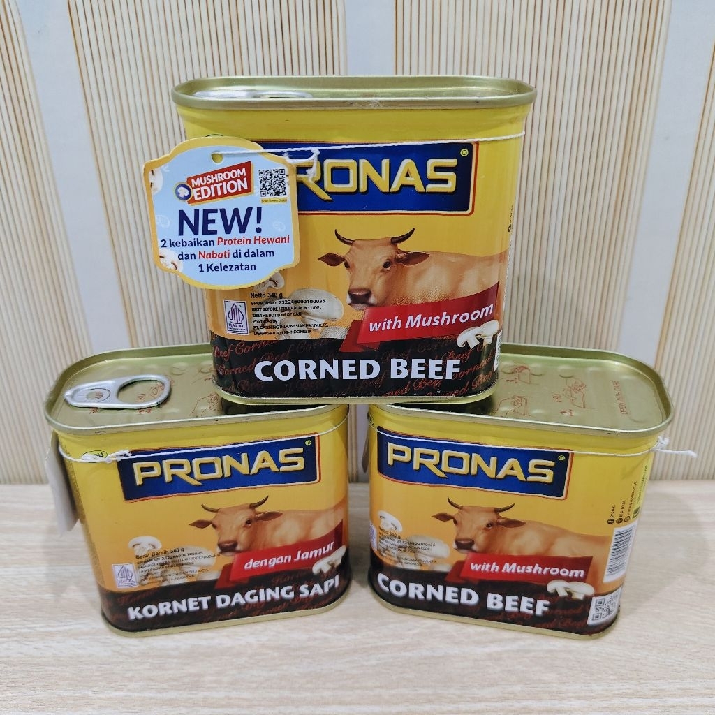 

PRONAS CORNED BEEF WITH MUSHROOM 340gr