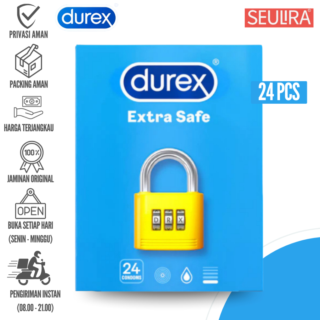 Durex Kondom Extra Safe - 24 Pcs