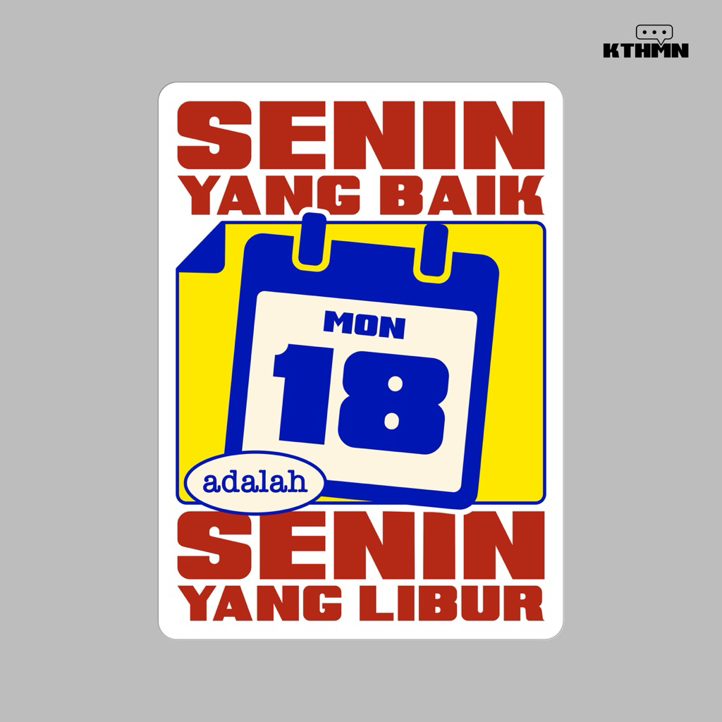 

Senin yang Baik - Sticker | SS - 242