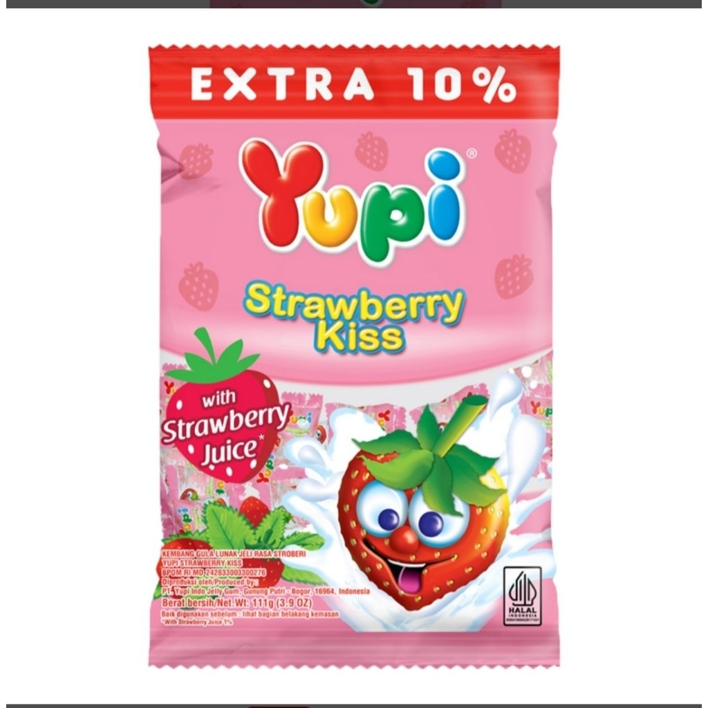 

Yupi Permen Gummy Stroberi Kiss 110 g