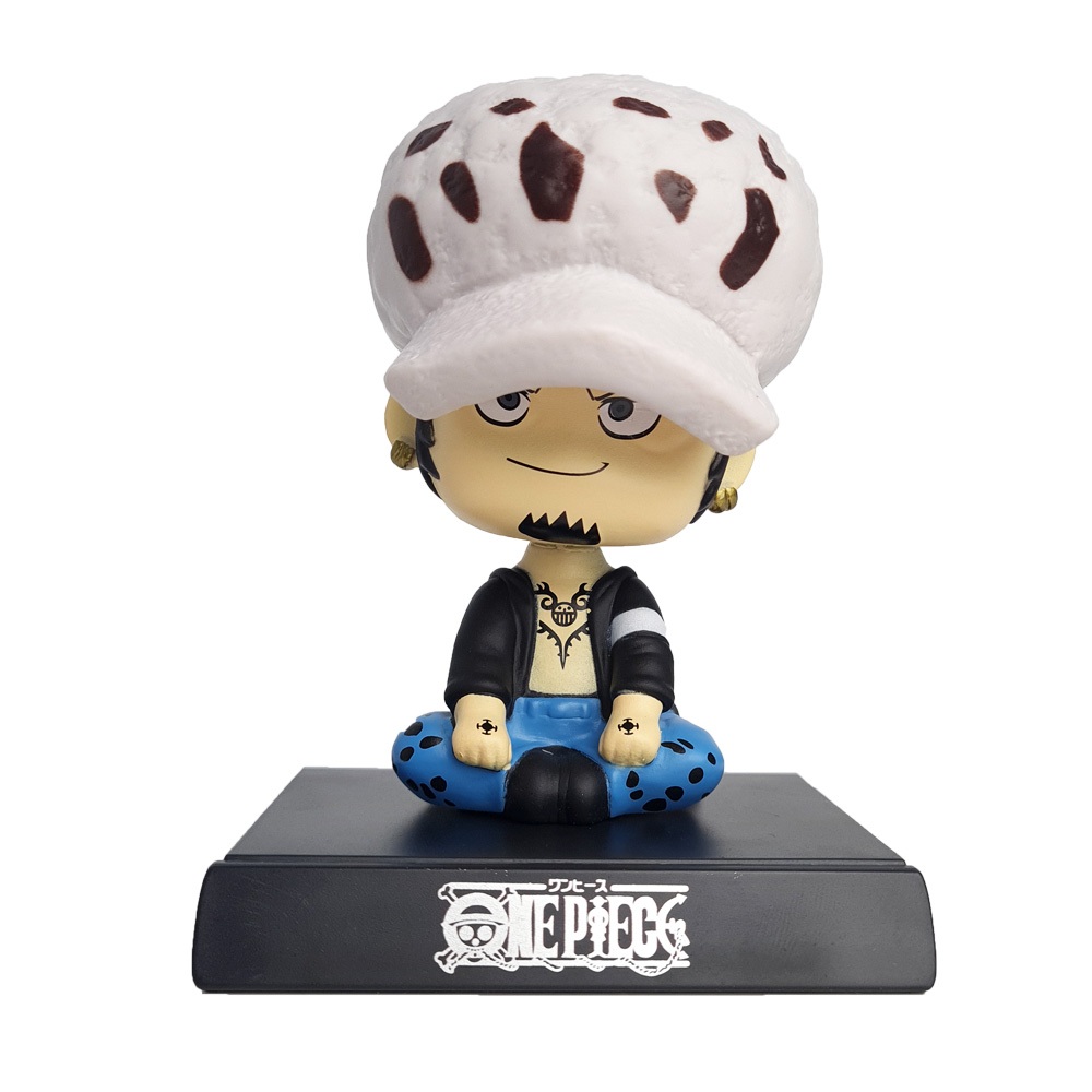 Pajangan Dashboard Mobil Bobble Head Kepala Goyang One Piece Trafalgar Law