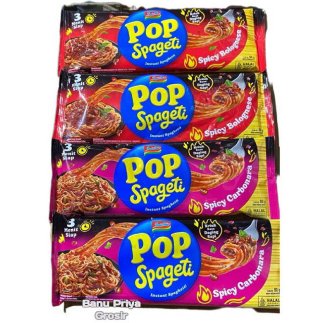 

Indomie Pop Spageti Spciy Carbonara / Spciy Bolognese 80gram
