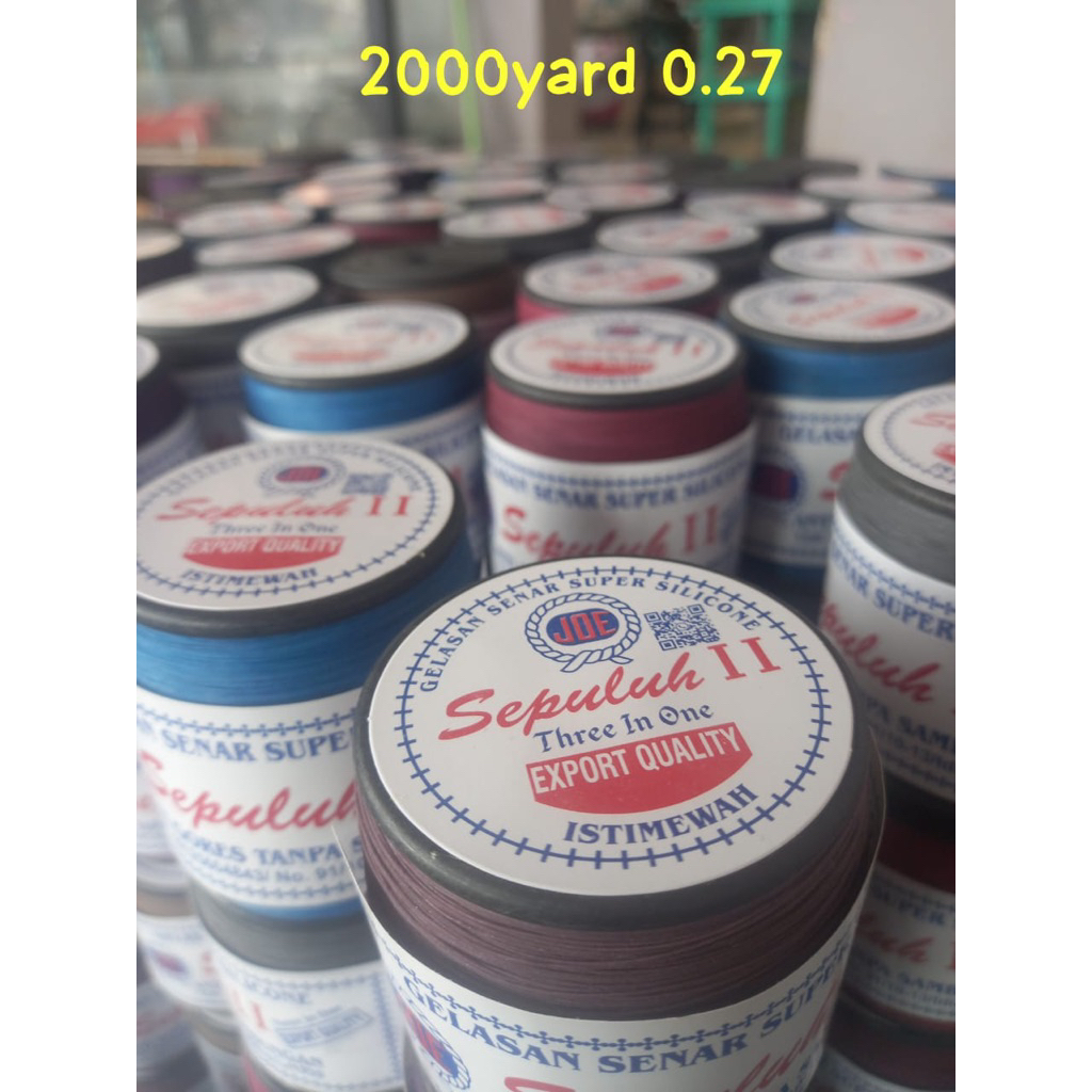 GELASAN MOLOR SEPULUH II 2000yard PERPACK ISI 10