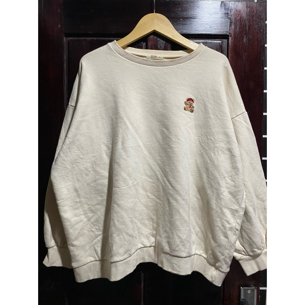 Cn bw bordir beruang oversize