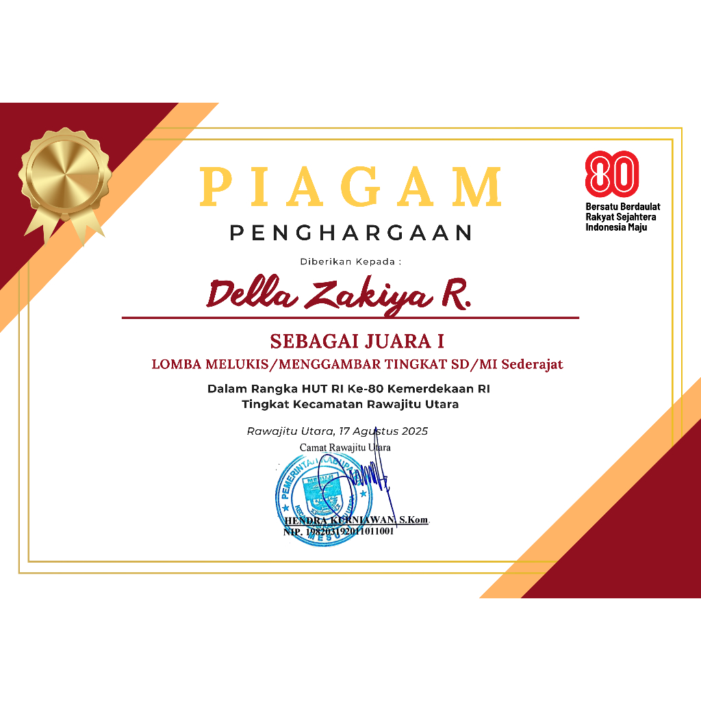 

PIAGAM BERBAGAI JENIS KERTAS