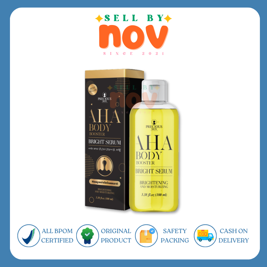 Precious Skin Thailand AHA brightening & whitening booster body serum jumbo / serum pemutih 100 ml