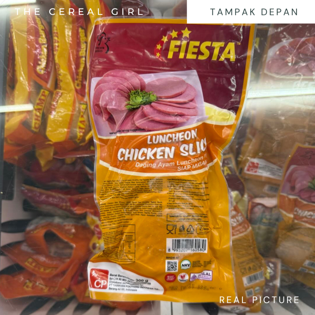 

[KONDISI BARU - 100% ORIGINAL] FIESTA Chicken Slice 300gr - Daging Ayam Luncheon Iris - Siap Masak