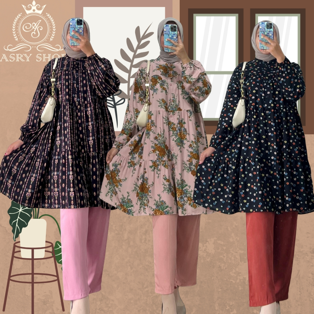 Lolly Tunik rayon premium tunik rempel