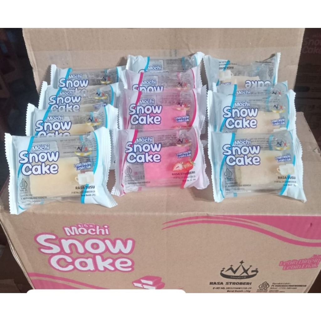 

moci snow cake ( min 10 pcs,rasa dikirim random)