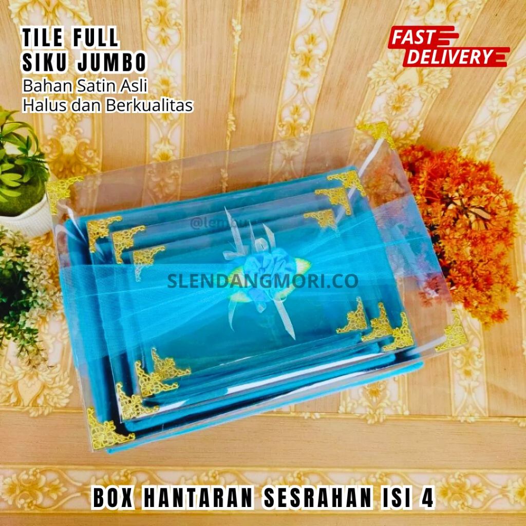 

Box Seserahan Pernikahan Isi 4 Ukuran S M L XL Kotak Hantaran Jumbo Mika Siku Tile Satin Premium