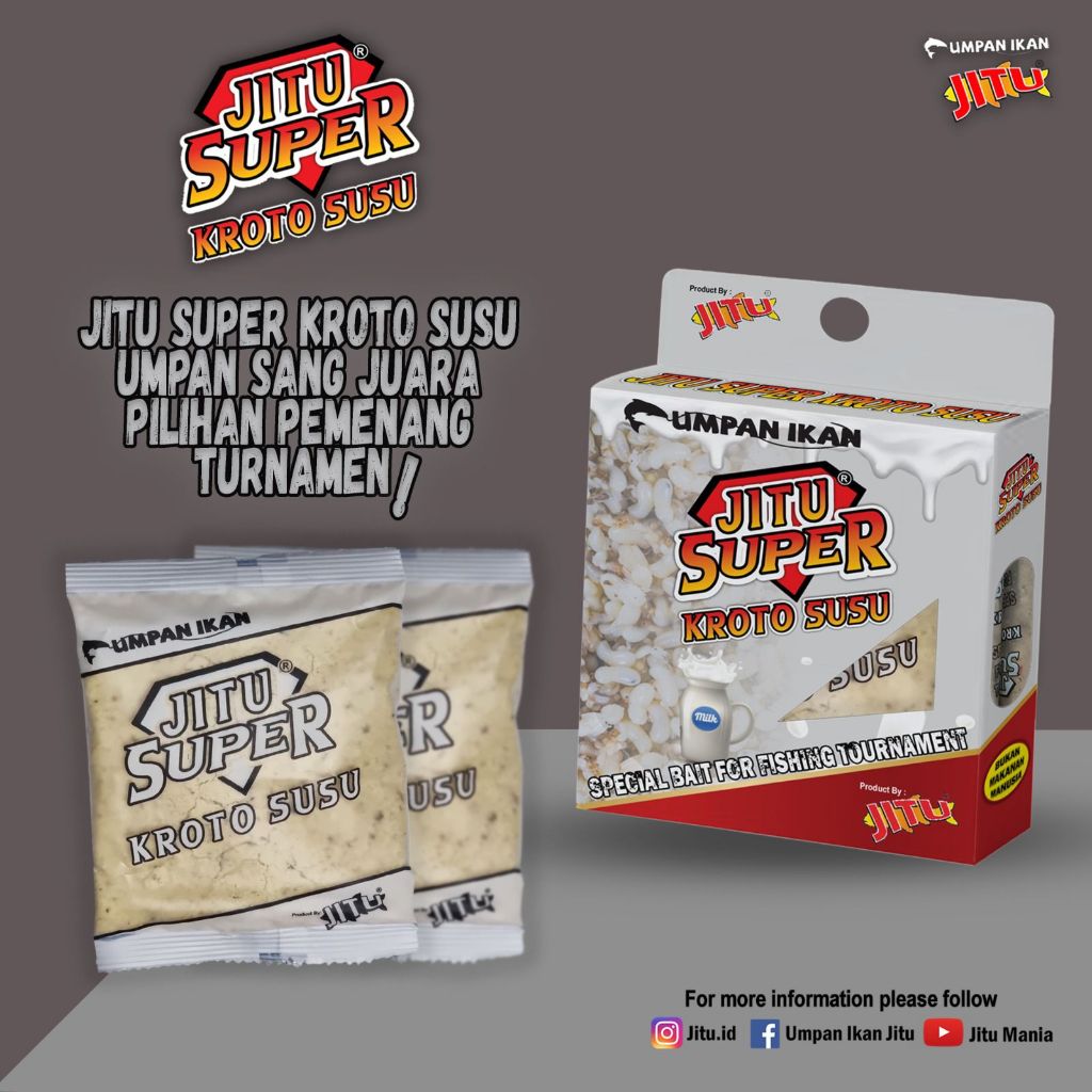 Jitu Super Kroto Susu Umpan Ikan dengan Aroma Kroto Susu