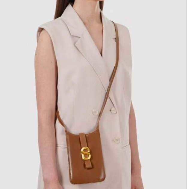 Lola Phone Bag Buttonscarves Ready Black, Brown, and Dark Brown