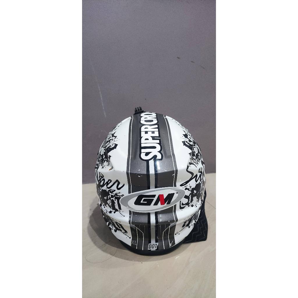 Helm Motor  Merk GM Super cross Second