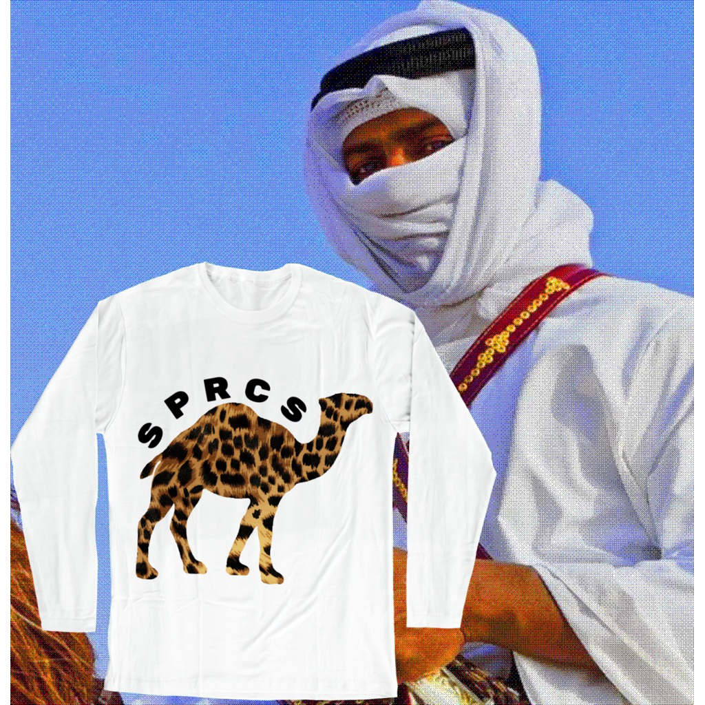 Surparces ‘Camel Leopard’ Longsleeve White