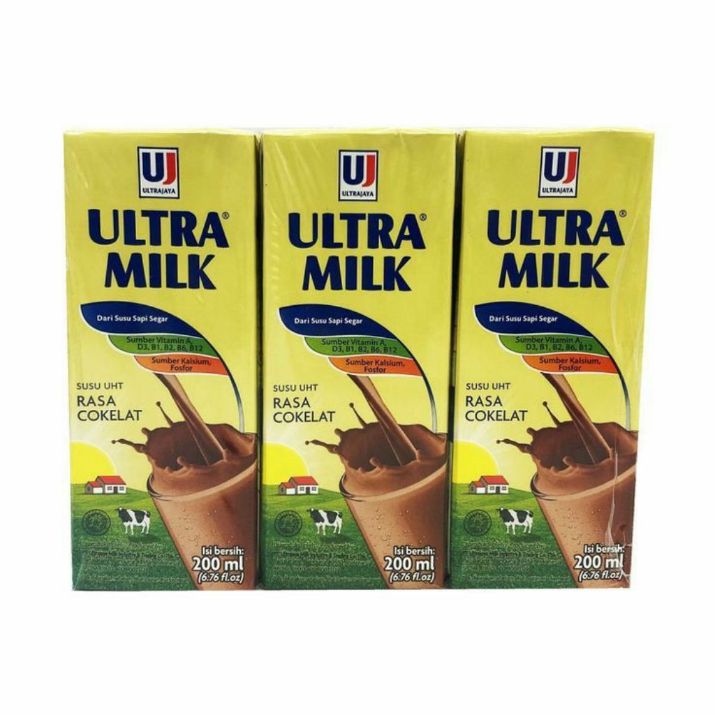 

susu ultra milk UHT berbagai macam varian rasa per dus