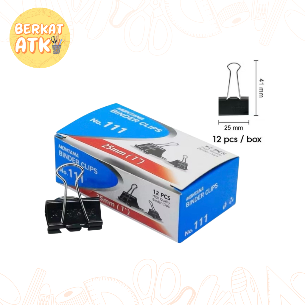 

Binder Clip No 111 / Penjepit Kertas Montana
