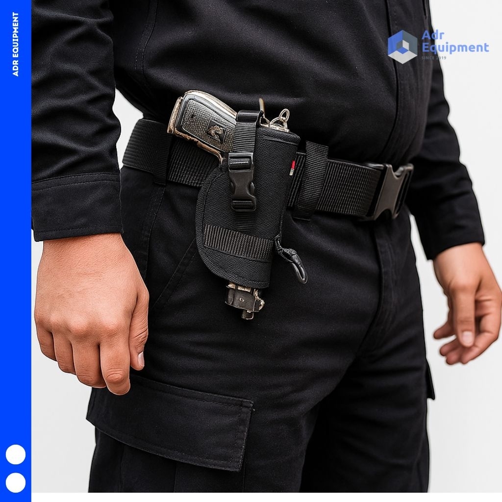 Sarung Pistol Tempel Pinggang Holster Setelan Klik Cordura Tebal Cocok untuk Bareta Refolver Softgun