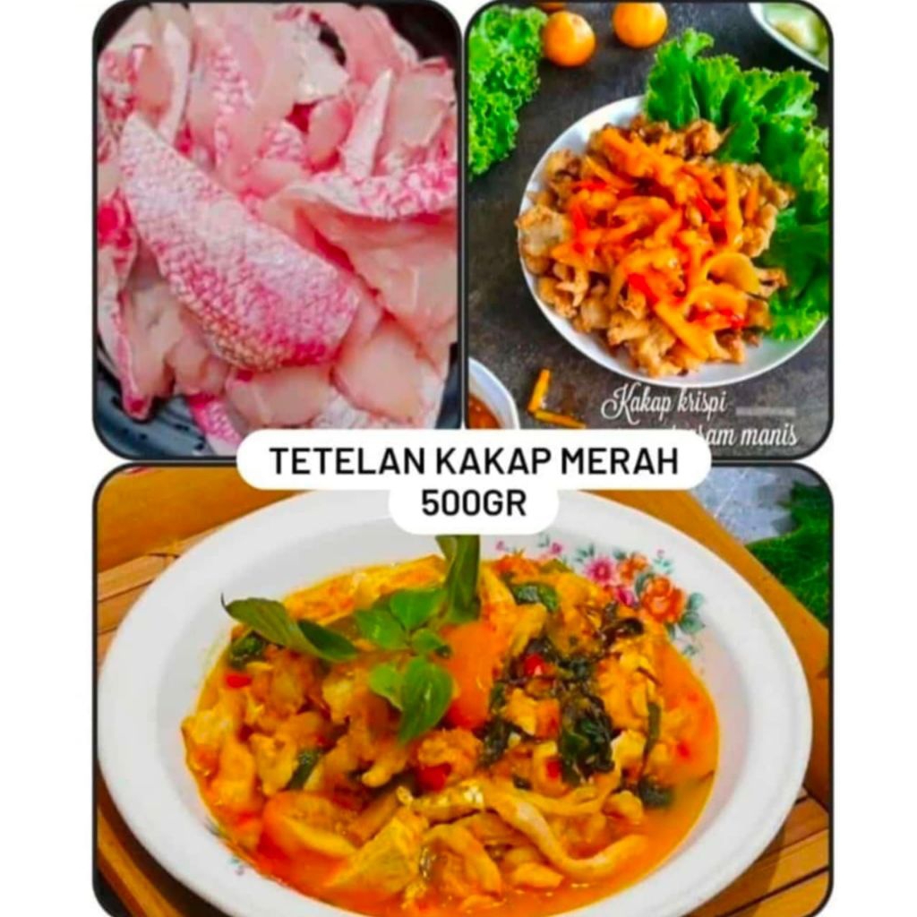 

Tetelan Kakap Merah -+500gr