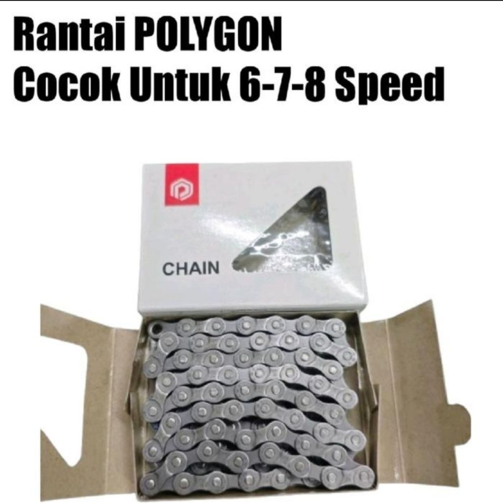 chain rantai sepeda 6 7 8 speed polygon