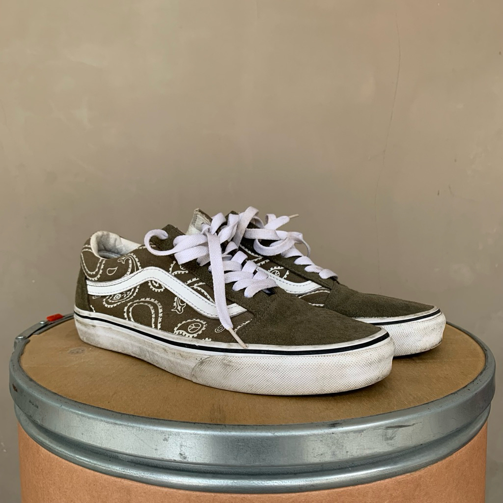 Vans Old Skool Green Bandana