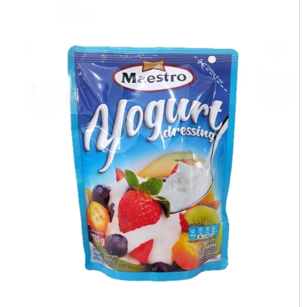 

maestro yogurt dressing pouch 180 gram
