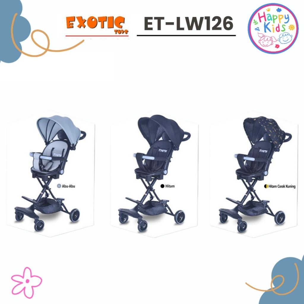 MAGIC STROLLER EXOTIC LW-126  BISA BARING,REBAH, DUDUK ADA KANOPI