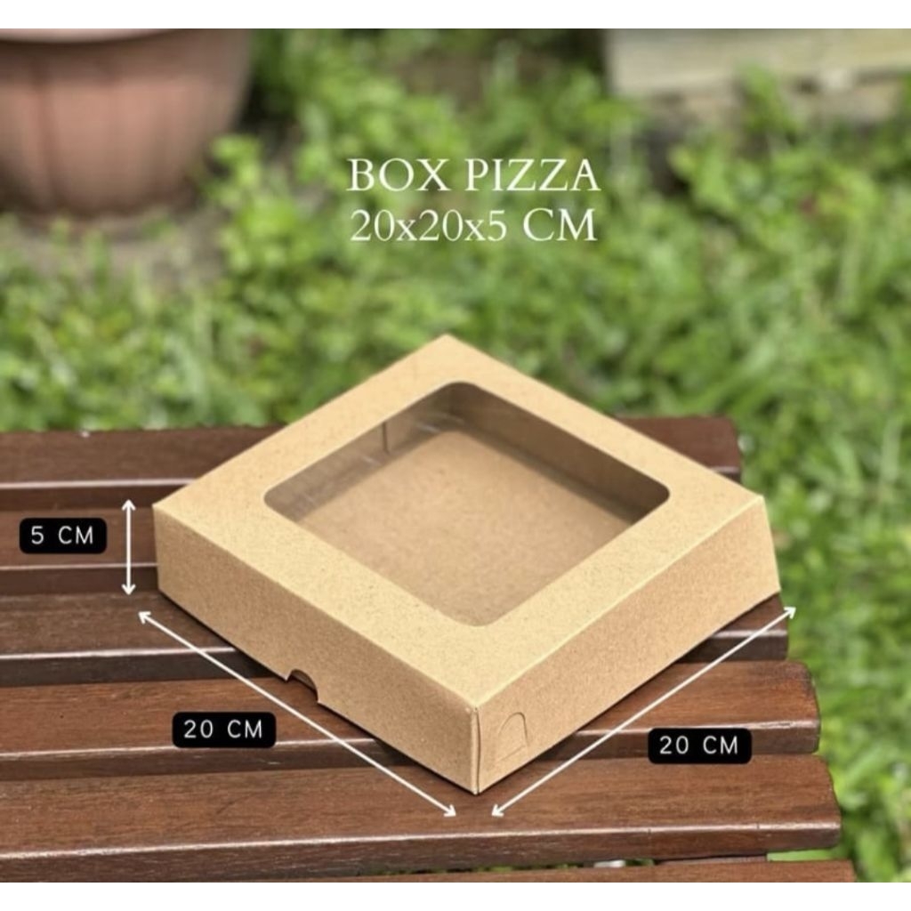 

Box Pizza Kraft Laminasi Window Jendela 20