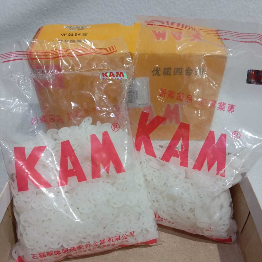 Kancing Kam/ Kancing  Cetet Jepret Snap Button Plastik KAM Hitam Putih 10mm 1000 pcs